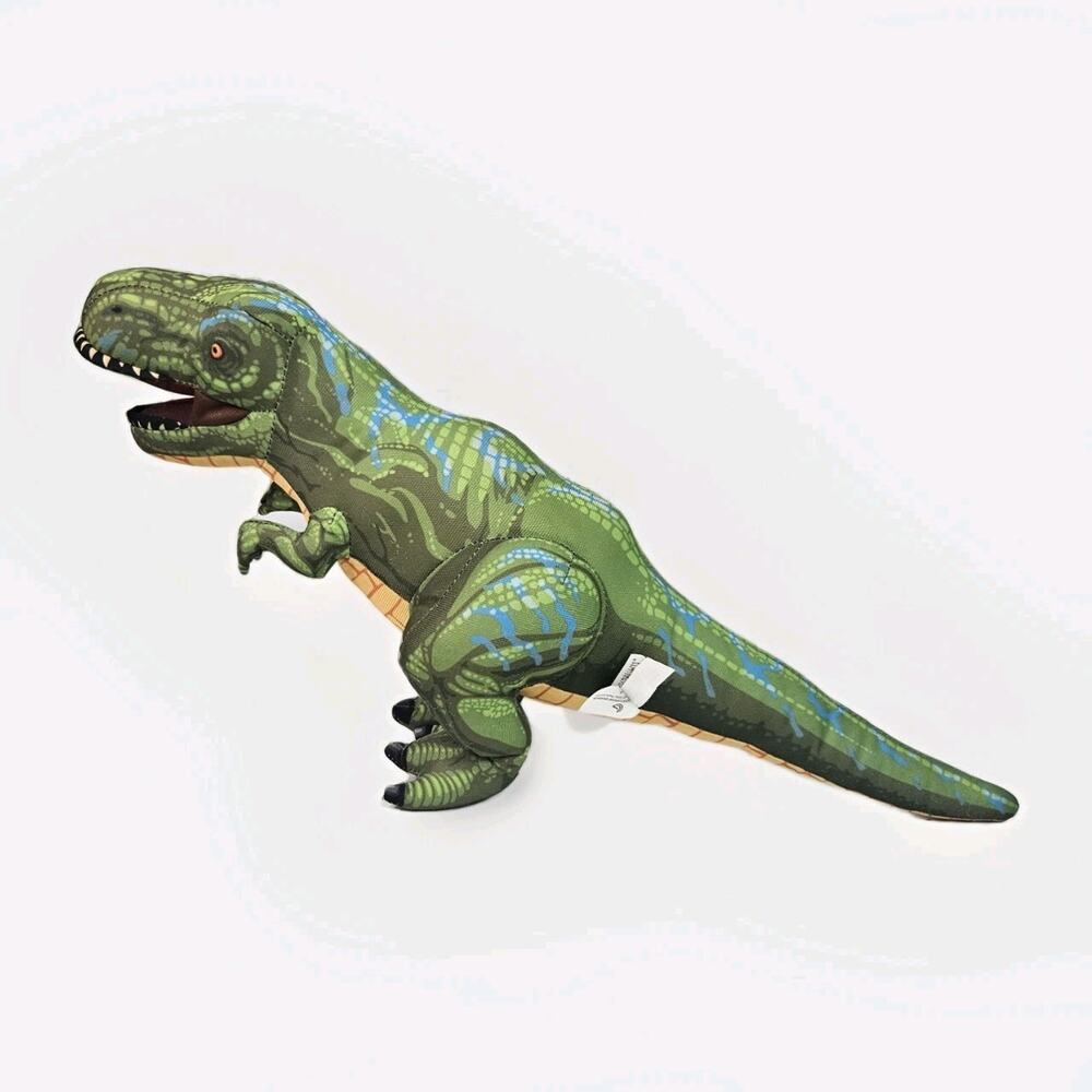 Nanco Green T-Rex Dinosaur 11" Plush Stuffie Tyrannosaurus Rex